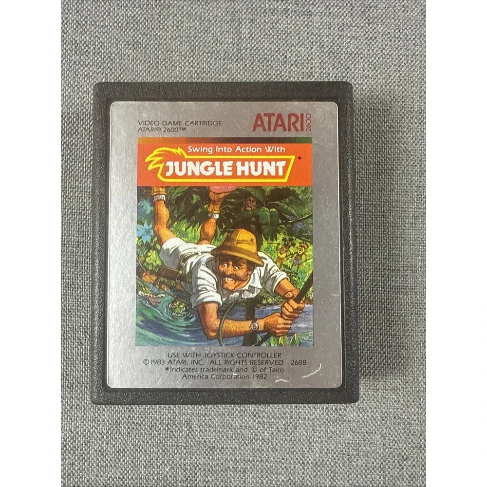 Vintage Jungle‎ Hunt (Atari 2600, 1983)  Authentic Cartridge Only